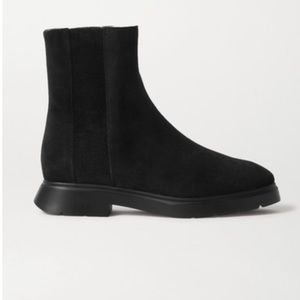 Stuart Weitzman Romy Chill Shearling-lined Suede Ankle Boots - Black